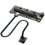 PCIe x16 Slot to M.2 NVMe Adapter Card with 6Pin Power, for 2230/2280 SSD