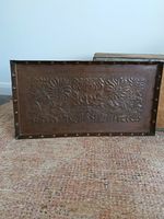 Antique Keswick Style Arts & Crafts Floral Copper Tray Large