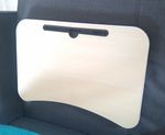 Foldable Wooden Bed Tray Lap Table, Beige