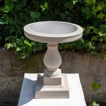 Classic Sandstone Garden Bird Bath Traditional Design Short UK 20kg