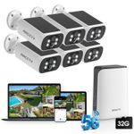 ARCCTV 4MP Security Camera System 5G WiFi Solar Battery 10CH Outdoor Smart Home