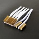 Small Brass Wire Brush Handcraft DIY Jewellery Metal Surface Cleaning Tool 3pcs