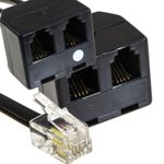 Headset Buddy Training Adapters RJ10 Splitter 4P4C & 4P2C Listen Only Adapter