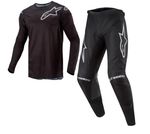 2026 Alpinestars Fluid Graphite Black Silver Motocross Gear Adult