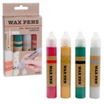 Candle Painting Wax Pens for Birthday Christening Decorating Craft Paint 4 Pcs