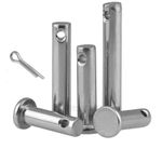 8mm 10mm Clevis Pin 304 Stainless Steel A2 Hinge Pin Rigging Pin Size L 12-150mm