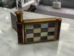 Vintage 1950s Mother of Pearl Powder Compact Set – Compact Lipstick & Cigarette