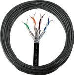 External SHIELDED CAT6A Outdoor Burial Use COPPER Ethernet Cable U/FTP Reel Lot