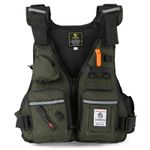 Professional Fishing Life Jacket Men's Buoyancy Vest Multi-Pocket PFD Kayak Safe