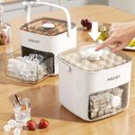 48 Grids Press Ice Cube Mold Tray Box Non-Electric Manual Freeze Storage Boxes