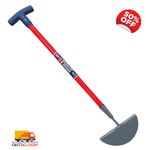 Heavy Duty Half Moon Lawn Edging Tool Long Handle Carbon Steel Garden Border