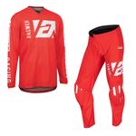 Answer Motocross Kit Syncron Merge Red White Jersey Pants Combo MX Off Road Kit