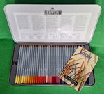REXEL DERWENT WATERCOLOUR PENCILS 72-PACK TIN - COMPLETE, HARDLY USED