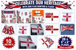 Northern Ireland Union Jack 5FT x 3FT Fabric Flags & 10M 28 Flag Bunting Ulster