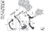 MINI Genuine Coolant Feed Line Fits R57 R57 LCI R55 R55 LCI R60 R58 11537565433