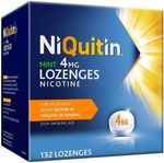 NiQuitin 4mg Mint Nicotine Lozenges 132 Count Fast Effective Craving Relief