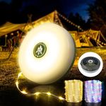 10M Portable Stowable LED String Light Outdoor Camping Retractable Waterproof UK