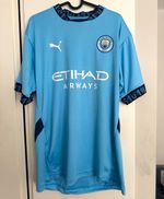 Replica Manchester City Home Shirt L Blue 7