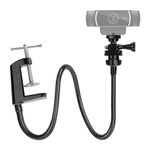 Black Flexible Webcam Stand Enhanced Durable Desk Camera Clamp Bracket Holder
