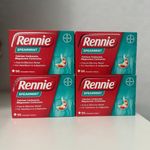4 x 96 Rennie Spearmint Antacid 384 Chewable Tablets Heartburn Indigestion