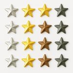 EIMASS® Hot Fix Iron on Star Metal Studs, DIY Embellish Bags Shoes Costume Craft