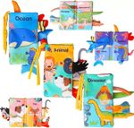 3 Pcs Tails Books Cloth Crinkle Books with Beep Device Early Educational