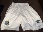 Santos FC Neymar White Football Shorts Small S(UK MEN) 2025
