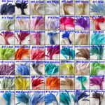 Stripped Coque Feather Millinery & Craft Fascinators Hat Feather 5/7" 69 Colours