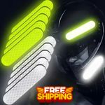 10-100pcs Reflective Helmet Stickers Night Safety Strips for Bike/Moto/Car