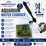 Electric Gravel Vacuum Cleaner Pump Aquarium Fish Tank Water Change Siphon F