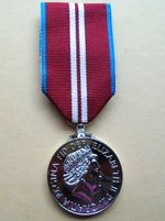 QUEENS DIAMOND JUBILEE 2012 FULL SIZE MEDAL & RIBBON, REPRODUCTION/COPY