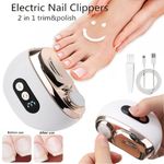 Electric Toe Nail Clippers For Thick Nails Nail Trimmer Cutter USB Rechargeable.