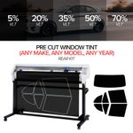 Pre Cut Window Tinting Film for ANY CAR all Rear windows, Car Tint Kit