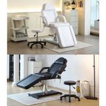 Hydraulic Massage Table Adjustable Bed Couch Beauty Salon Tattoo Recliner Stool