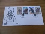 1987  SOUTH AFRICA  INSECTS - BEETLES  FDC + INSERT - VERY GOOD CONDITION
