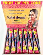 KAJAL ORGANIC  BROWN HENNA MEHNDI MEHENDI CONES TUBES TEMPORARY TATTOO BODY ART