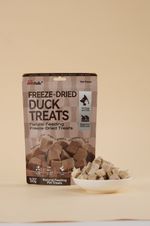 Freeze-Dried Duck for Cats & Dogs, High Protein Pet Treats, 50g × 2 Packs