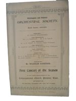 1901 Withington and District Orchestral Society Concert Programme  7th Dec