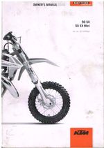 KTM 50 SX & 50 SX MINI ORIGINAL 2020 FACTORY MAINTENANCE & REPAIR MANUAL