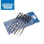 Draper 6 Pack Needle File Set Precision Jewellers Small Metal Hand 140mm - 82577