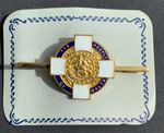 1942 THE PEOPLE OF MALTA "FOR GALLANTRY"  GEORGE CROSS Enamel Pin Badge Brooch