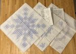 Quilting Blocks 18” X 18” Embroidery 3 Patterns 23 Total Cross Stitch Sew Quilt