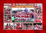 Arsenal Champions 2026 Multi Signed Autograph Pre-Print A4 PHOTO Montage