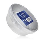 Aluminium Foil Deep Pie Flan Dish Baking Serving 18x5.5cm 10 Pk Coppice