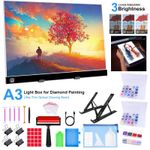 A3 LED Drawing Board Light Pad USB 5D Art Diamond Tracking Painting Tool Set