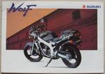 SUZUKI WOLF RG125U MOTORCYCLE Sales Brochure Sept 1992 #RG125UN MB169 9/92