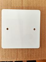 1 Gang Plastic Blanking Plate Marshall Tufflex or Similar. Drillable NO SCREWS