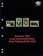 $4.50 Scott Value - 2007 TANZANIA Ceremonial Dress, Costume Africa CV MNH NH UMM