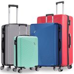 XL Large Suitcase 4 Wheel MEDIUM Lightweight ABS Hard Shell Luggage Cabin Case