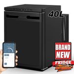 CR40X 40L Campervan Boat 12v or 24v DC Compressor Fridge BT APP + Icebox -20°C